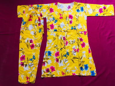 Beautiful Floral 2 piece suit for casual wear