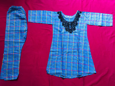 Dress with lining casual wear for kids