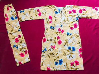 Beautiful Floral 2 piece suit for casual wear